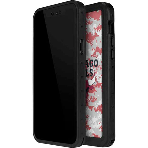 NBA Chicago Bulls Digi Camo iPhone 15 Pro Waterproof Case